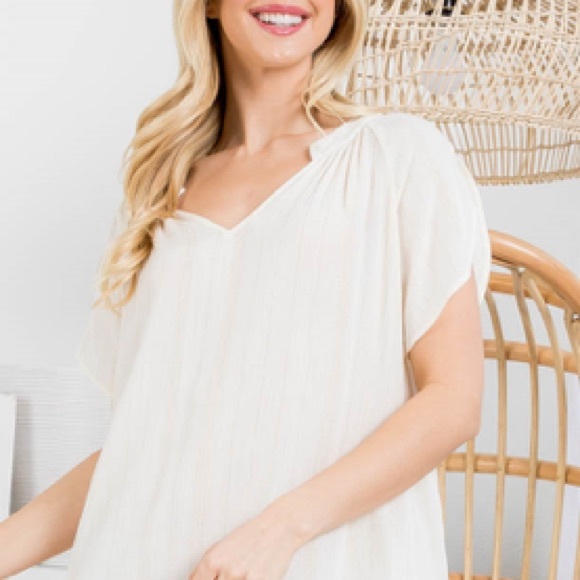 Cream flowing mini dress for summer NEW! Cute 😍 - Picture 12 of 15